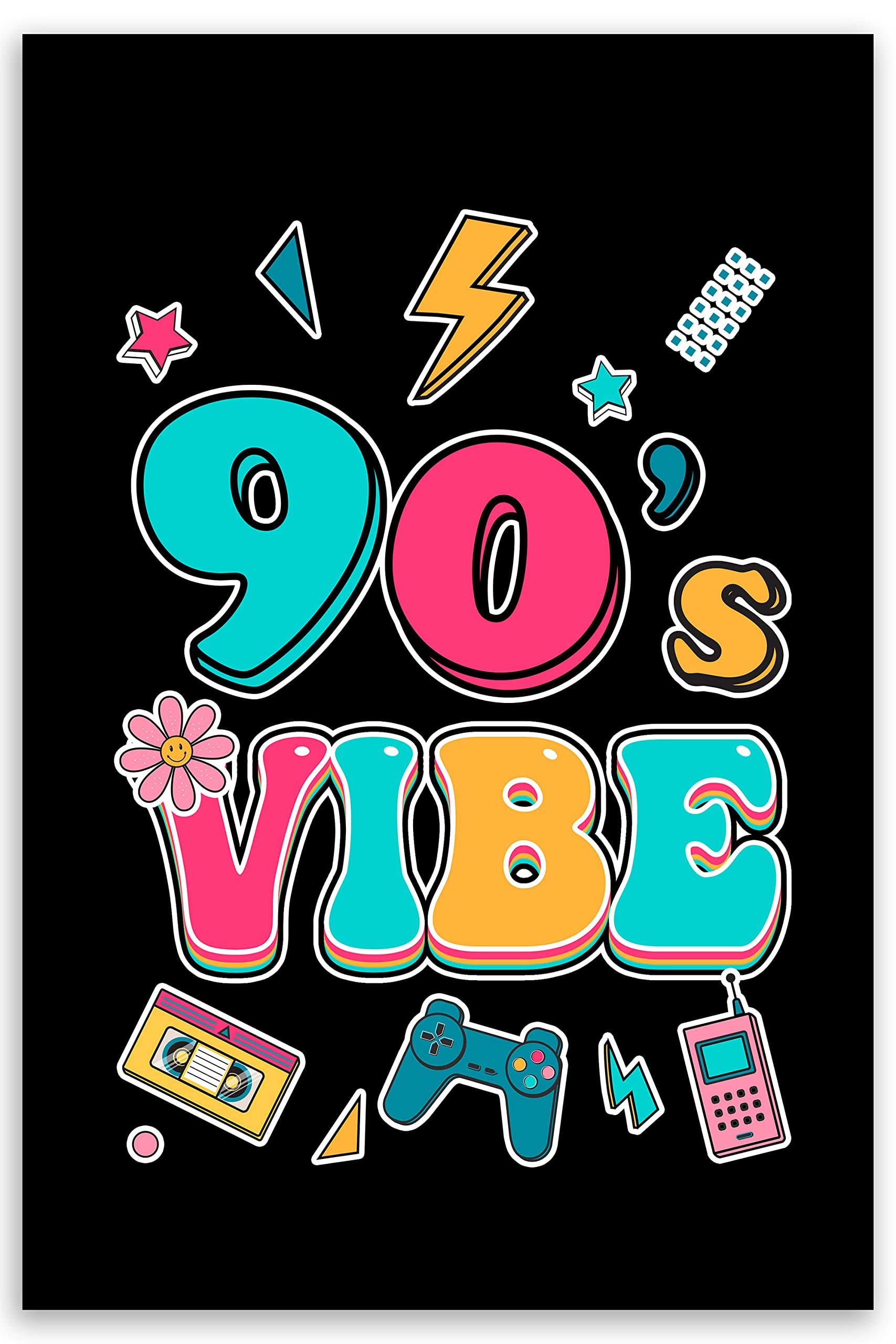 1707x2560 Wall Poster 90s Vibe 1990s Fashion 90s Theme Outfit Nineties Theme Party Wall Art Print Poster Home Decor (9″ × 11″) : Amazon.ca: Home