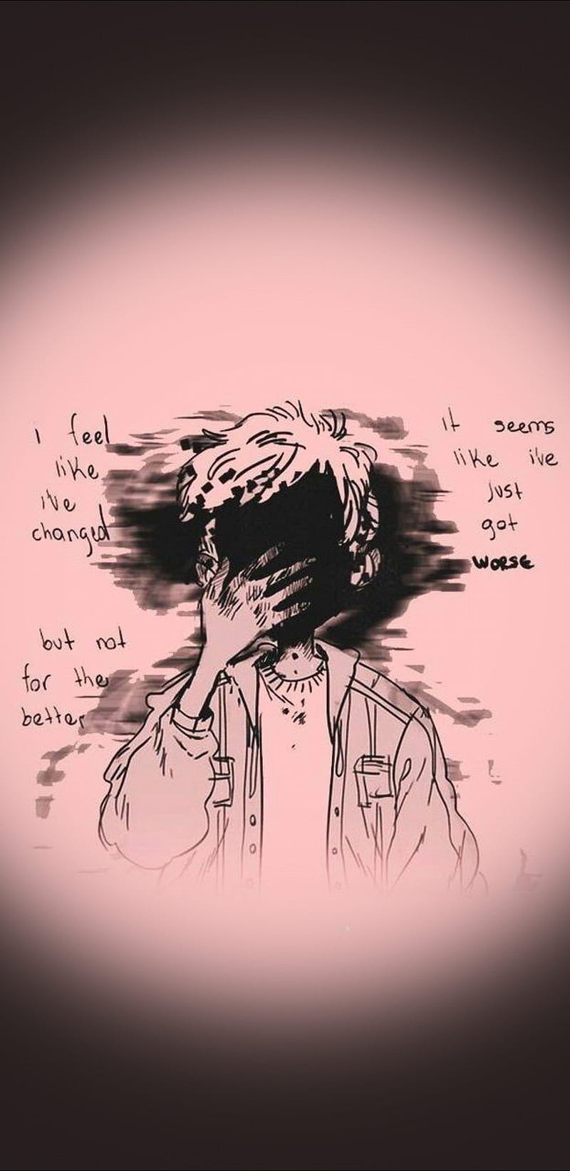 800x1644 HD depression wallpaper