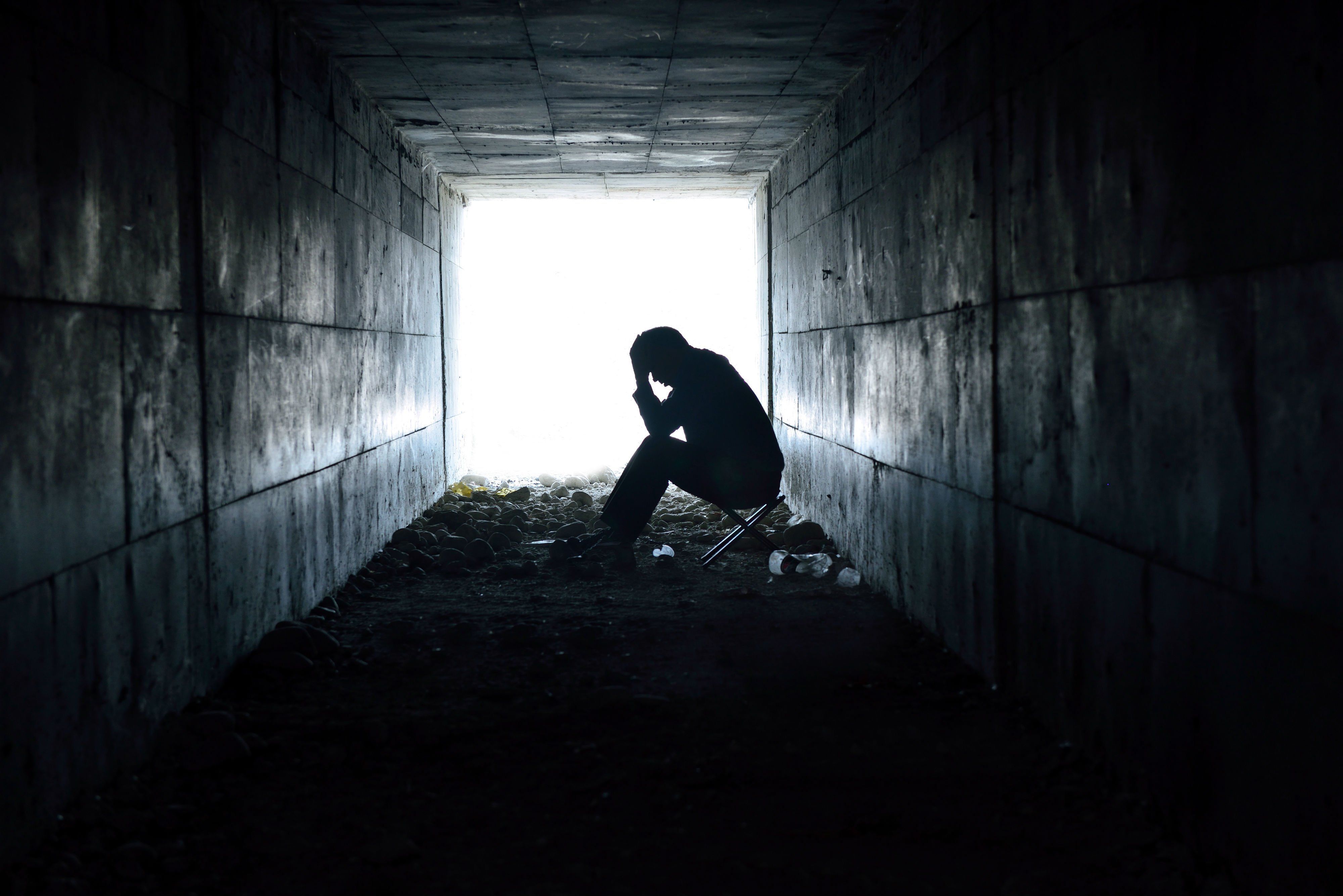 4000x2670 Depressed Man Wallpaper