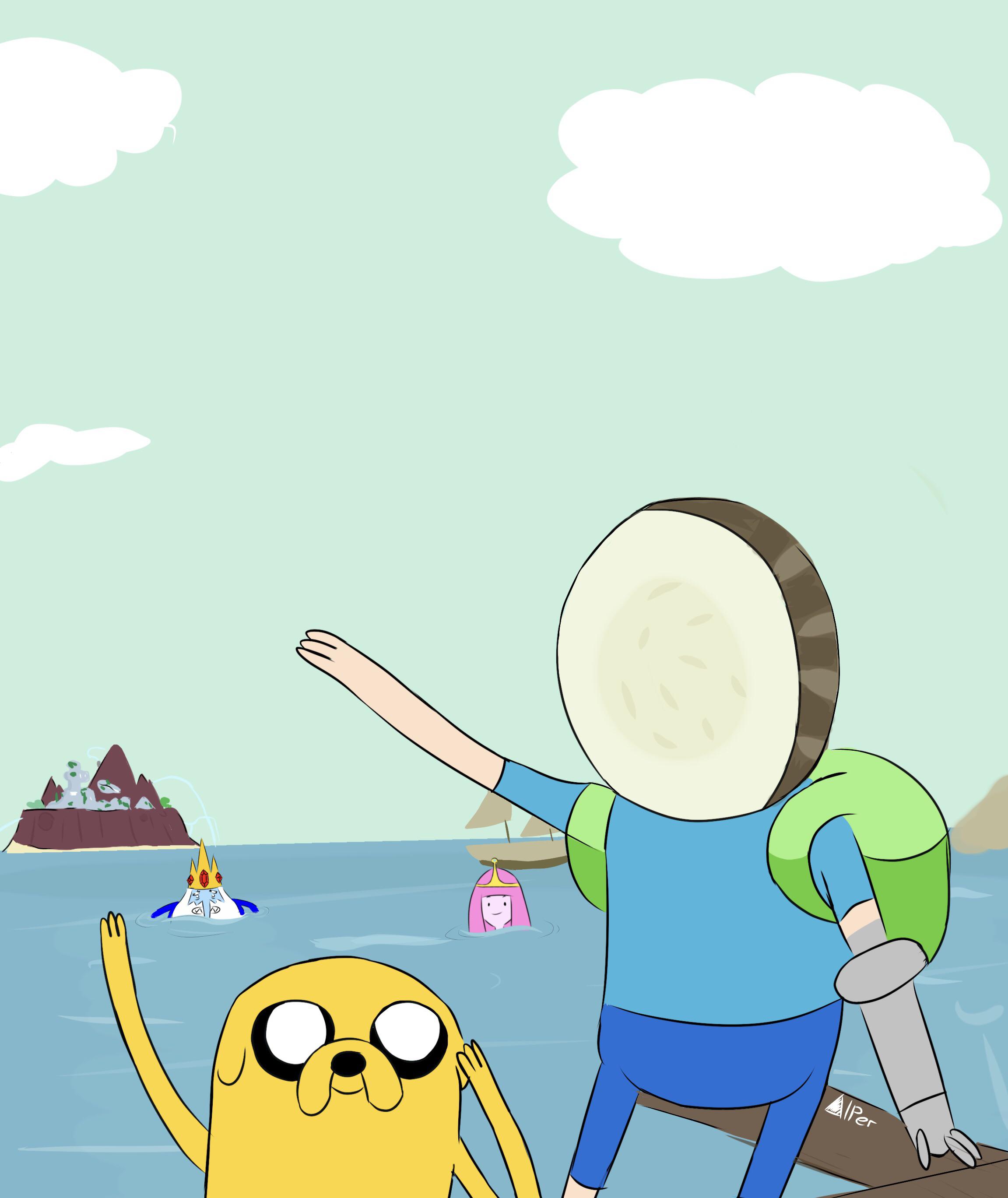 2303x2737 Adventure Time X Neutral Milk Hotel In The Aeroplane Over The Sea