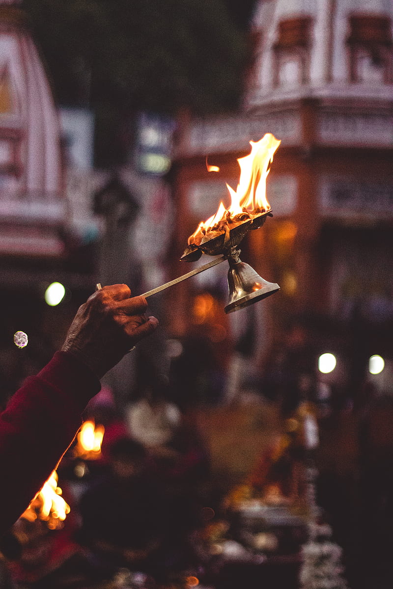 800x1200 Arti, arati, ganga, hindu, new, pooja, river, traditional, worship, HD phone wallpaper