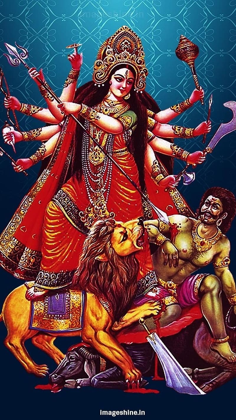 800x1421 Durga Maa 3D, Durga Maa, hindu, god, aesthetic, HD phone wallpaper