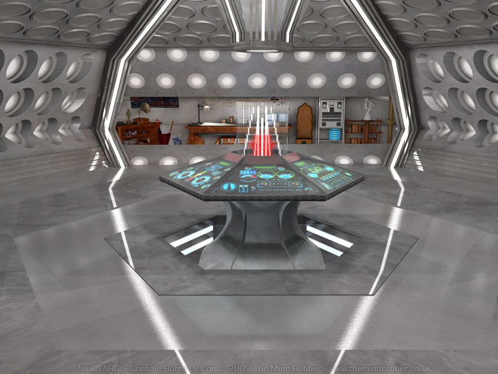 1024x768 Doctor Who TARDIS Interior Redesign Console Control Room