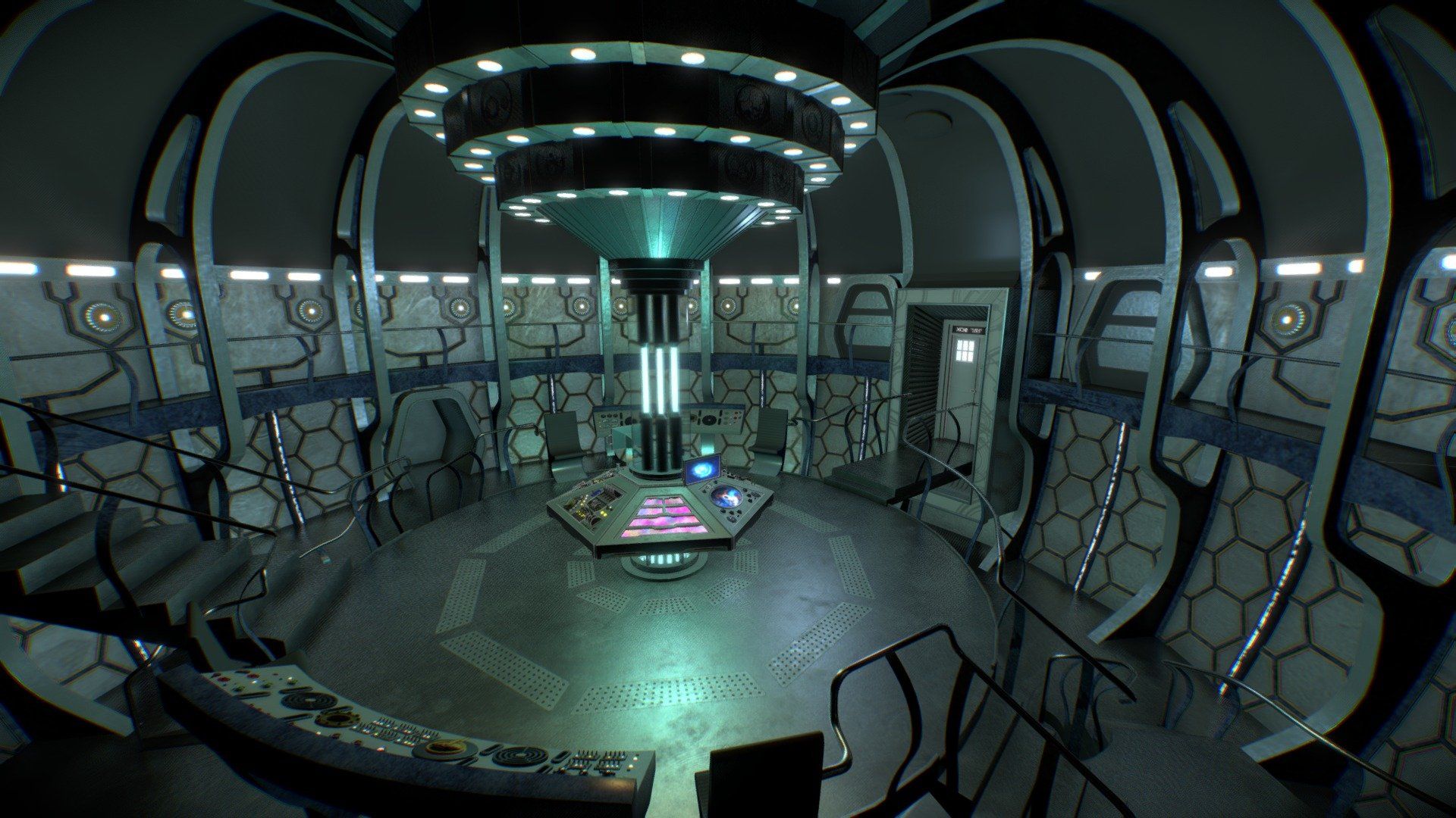 1920x1080 Matt Smith 2013 TARDIS Interior model by liamjmwilson [a8dae15]