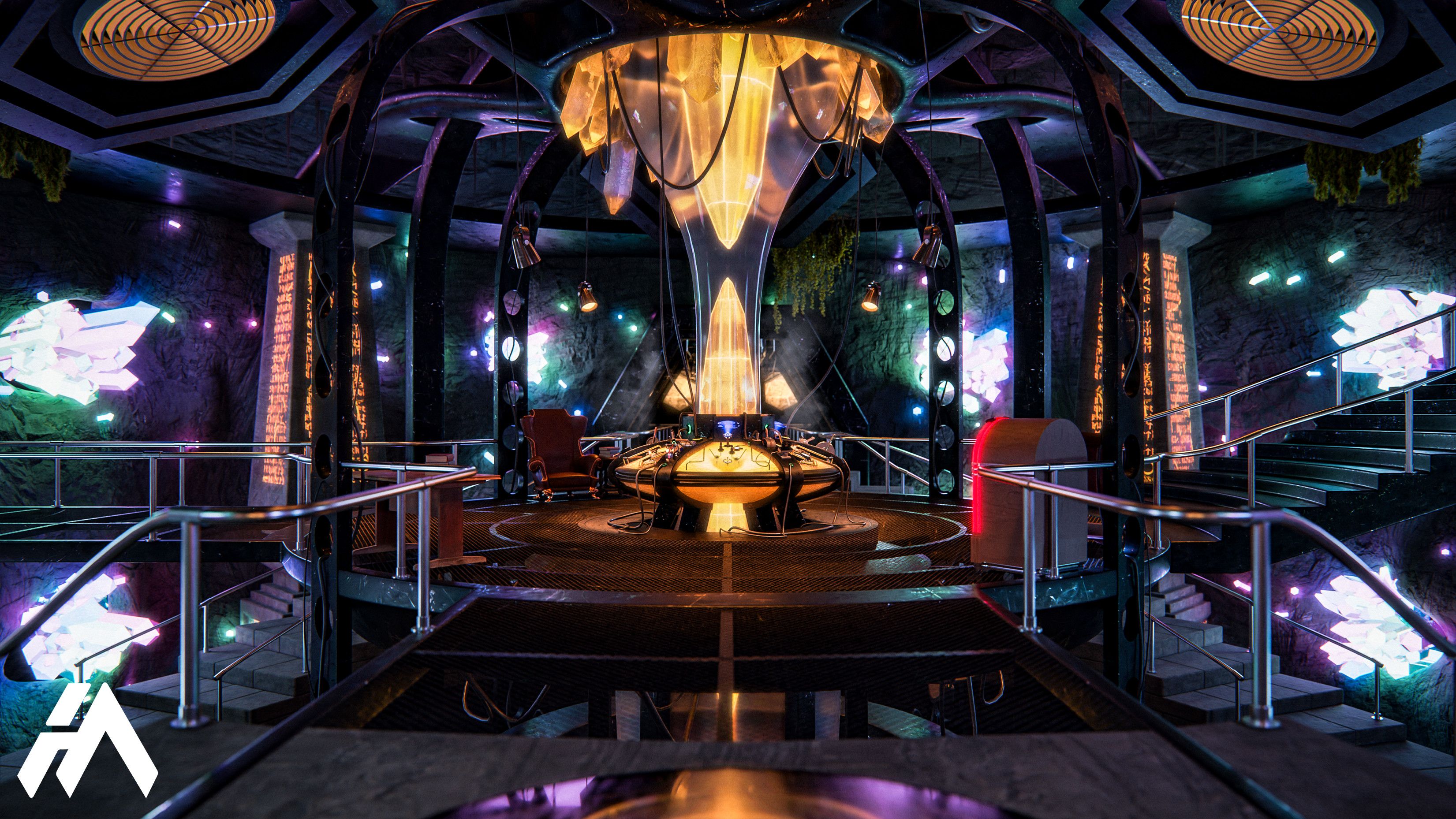 3302x1858 TARDIS INTERIOR HERO'S REFUGE (Commission)