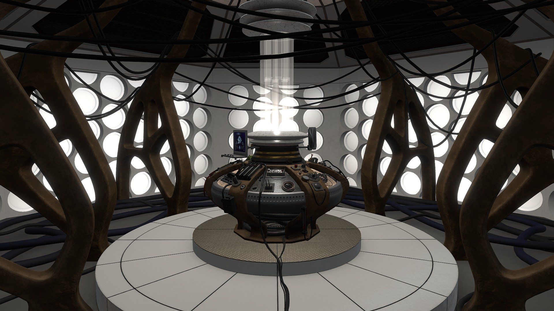1920x1080 War Doctor's TARDIS Interior model by Valentine Buketov [f4e1756]