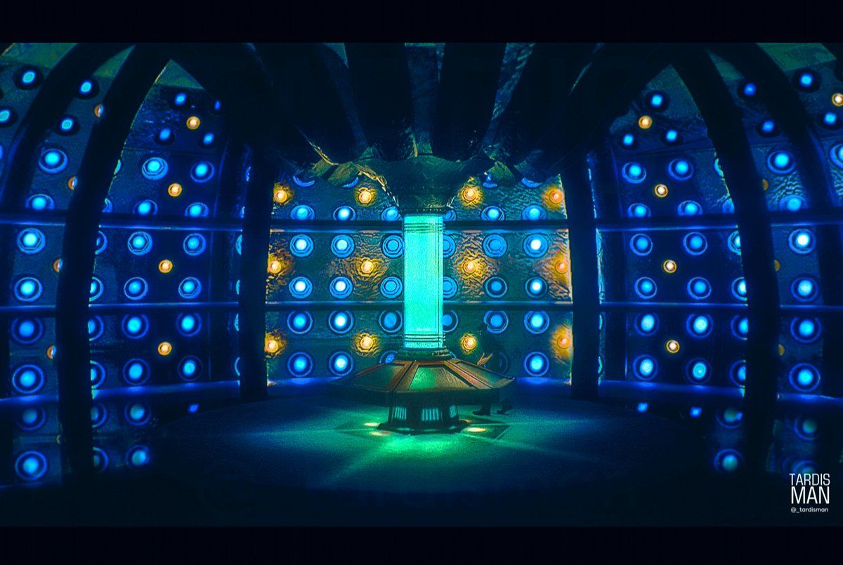 1200x805 Another WIP Render of the TARDISman Custom interior Concept design Console shape tweaked, Pillars added this is a collaboration with Rendered in D5 Enjoy folks #TARDIS #DoctorWho