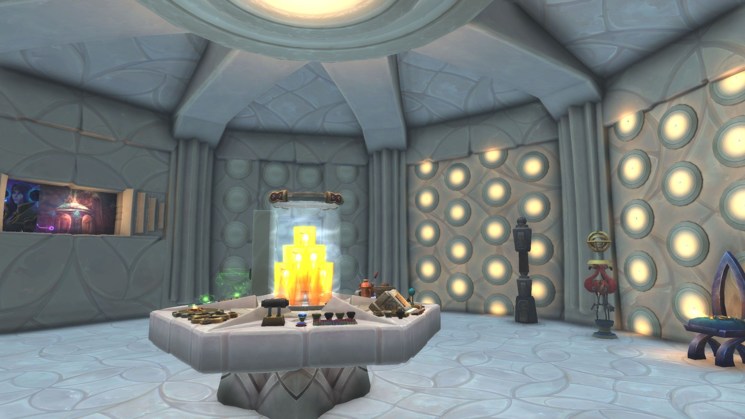 2560x1440 TARDIS Interior: Console Room, Food Machine, Zero Room, Library, Pool & Secondary Control Room Housing Hub