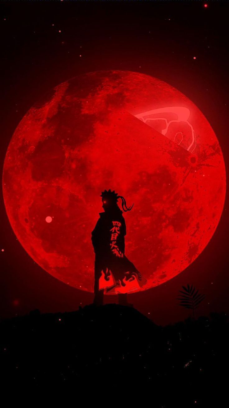 736x1308 Naruto wallpaper red and black. Red moon from naruto, Anime wallpaper naruto, Naruto HD wallpaper