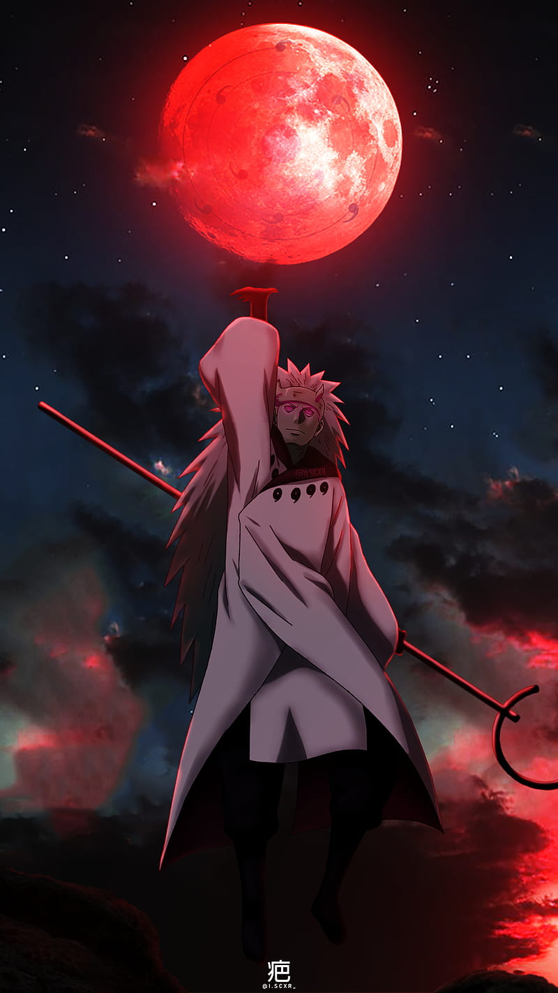 800x1422 Madara Uchiha, aesthetic, sky, red moon, madara uchiha, stars, naruto, bloody mood, HD phone wallpaper