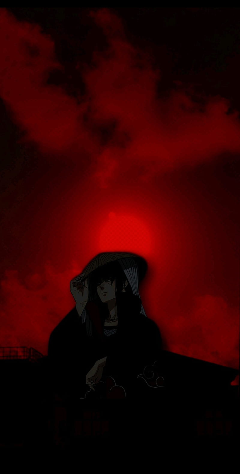 800x1576 Itachi red moon, huchiha, HD phone wallpaper