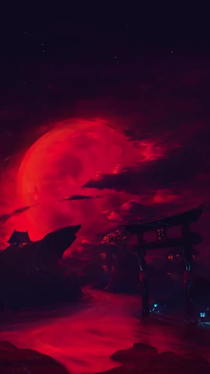 720x1280 Blood Red Moon Mobile Live Wallpaper