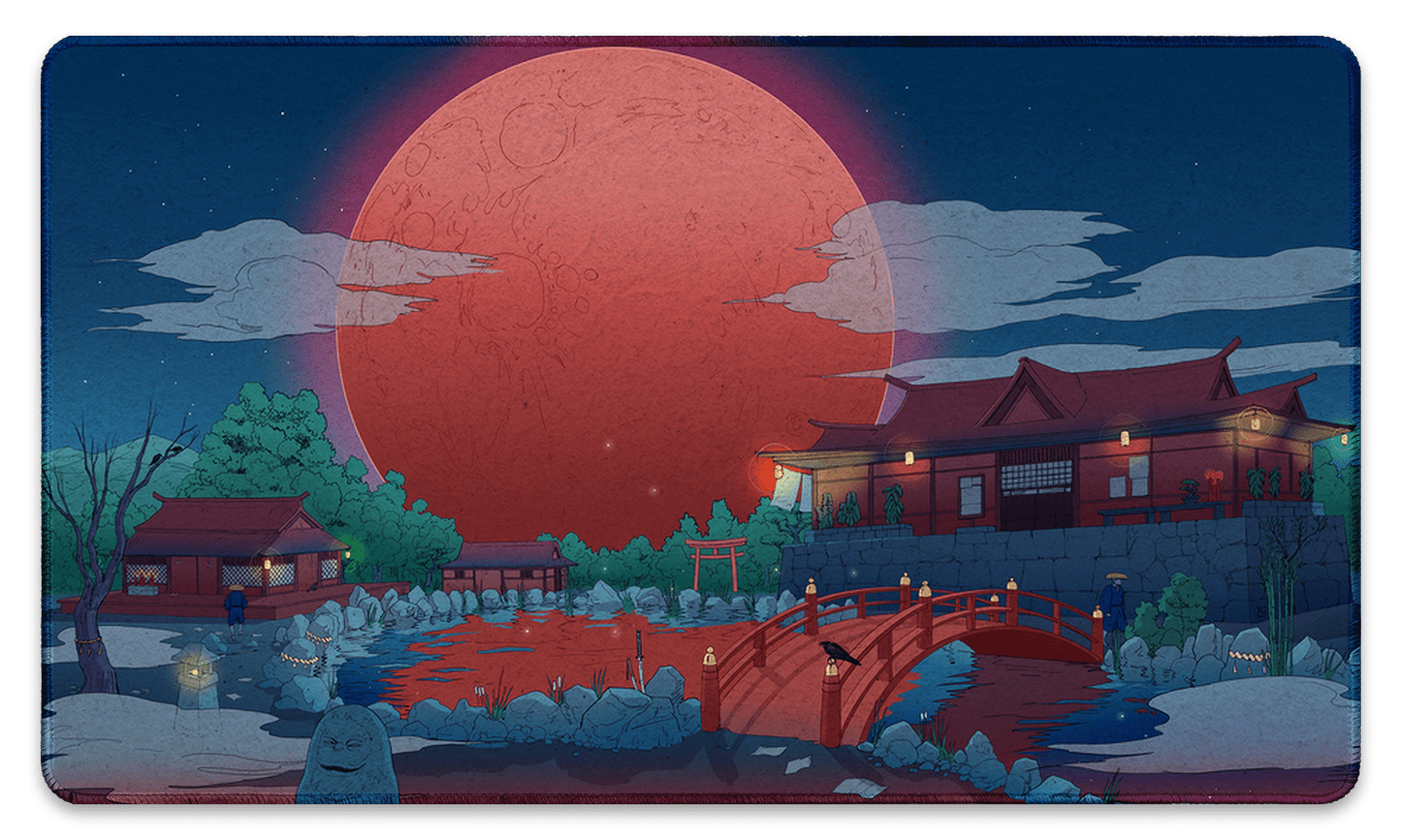1445x867 Blood Moon Shinto Anime