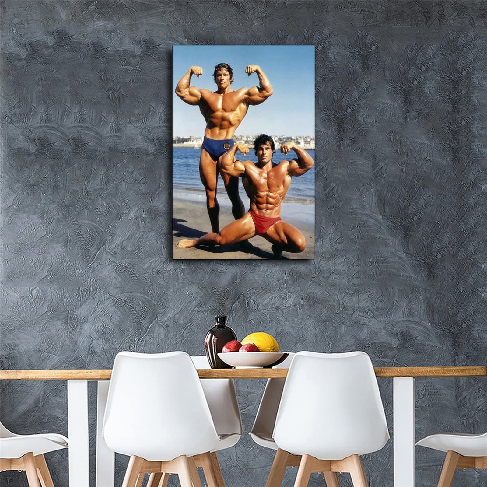 1600x1600 Arnold Poster Schwarzenegger and Franco Columbu Pose at Venice Beach Poster Decorative Painting Canvas Wall Art Living Room Poster Bedroom Painting 40x60cm : Amazon.de: Home & Kitchen