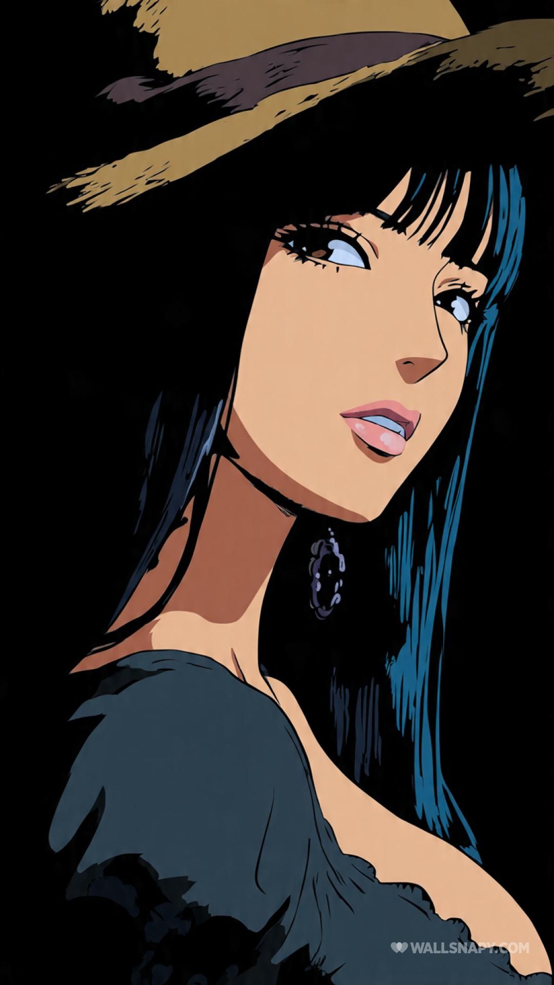 1080x1920 Nico robin anime style lockscreen wallpaper