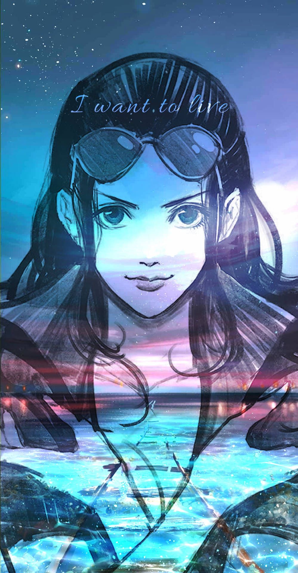 999x1920 One Piece Live Nico Robin Aesthetic Wallpaper
