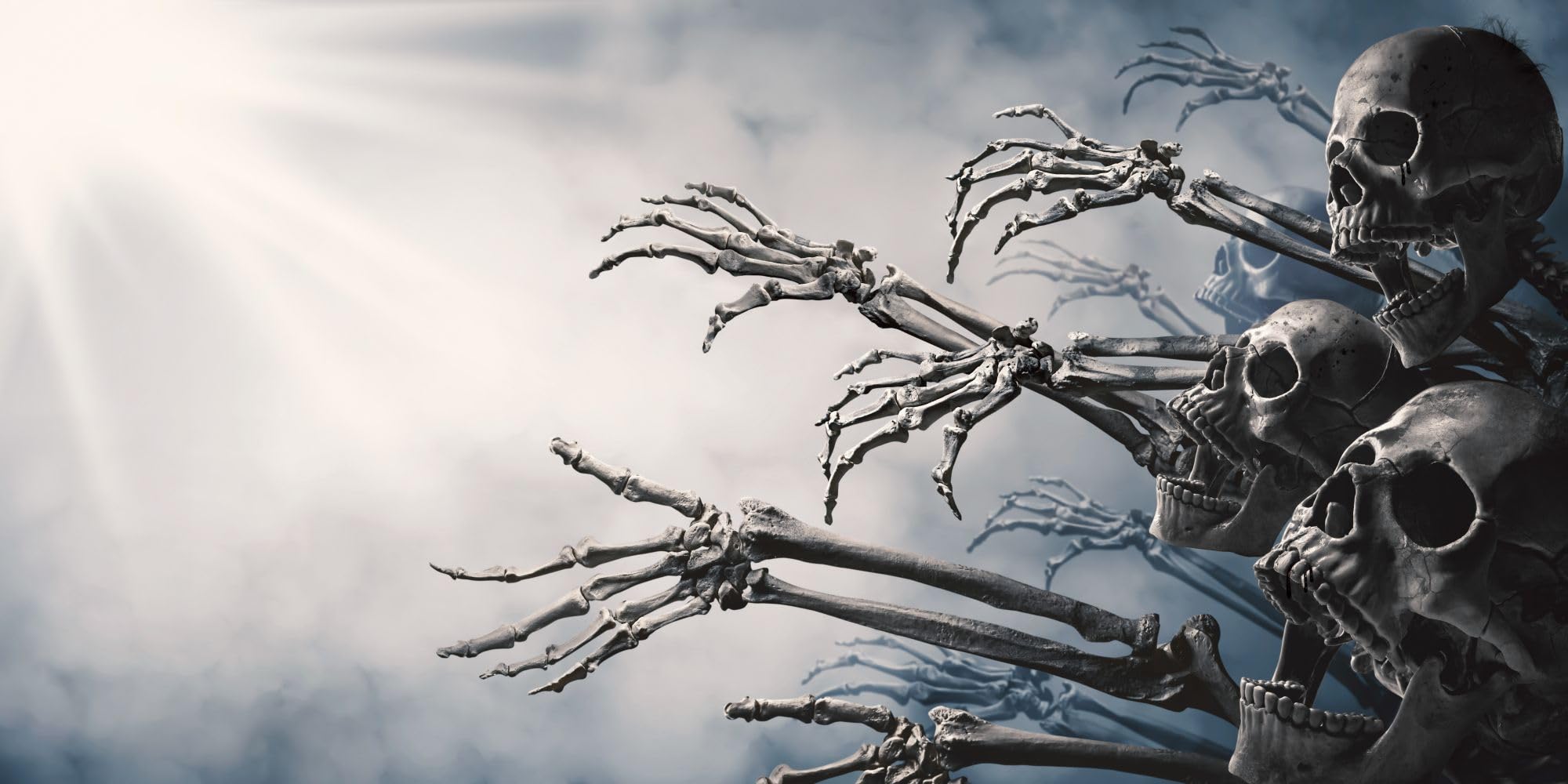 2000x1000 Amazon.com : chnywork 20ftx10ft Creepy Zombie Hand Skeleton Backdrop Horror Scary Zombie Skeleton Hand Rising in Dark Halloween Night Background Halloween Festival Party Decor Photo Booth Studios Props