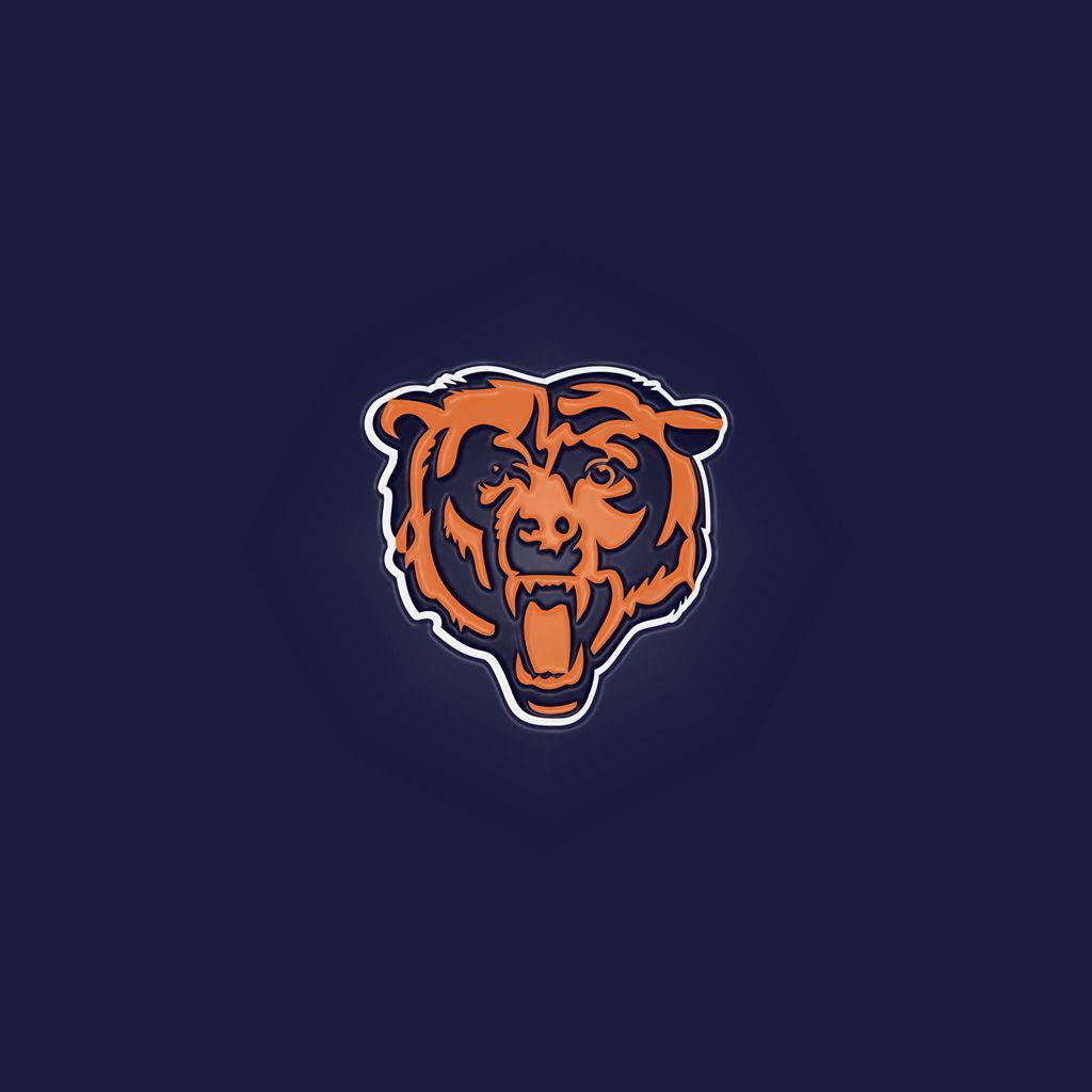 1024x1024 Chicago Bears Team Logos iPad Wallpaper