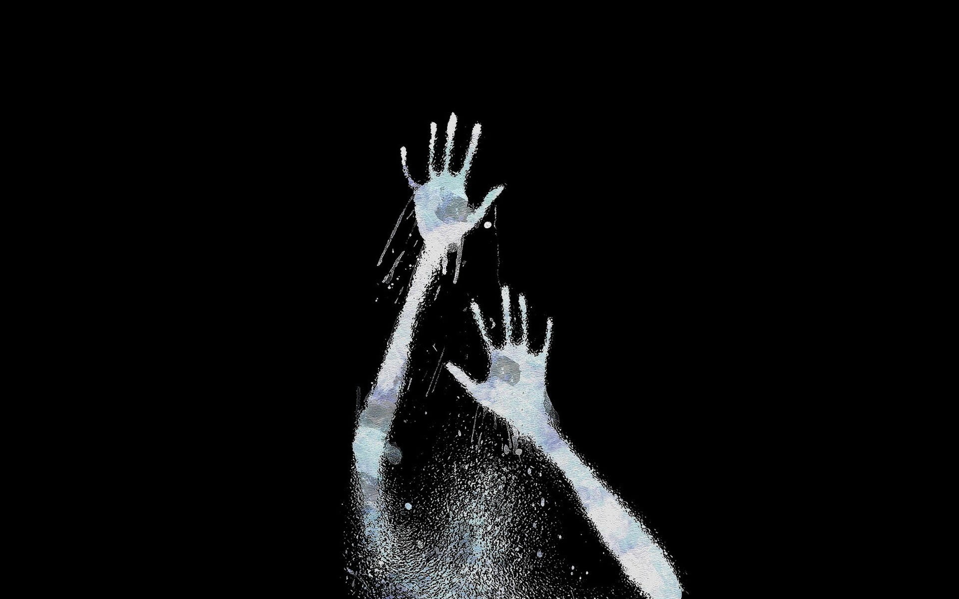 1920x1200 Hand print, digital art, handprints HD wallpaper