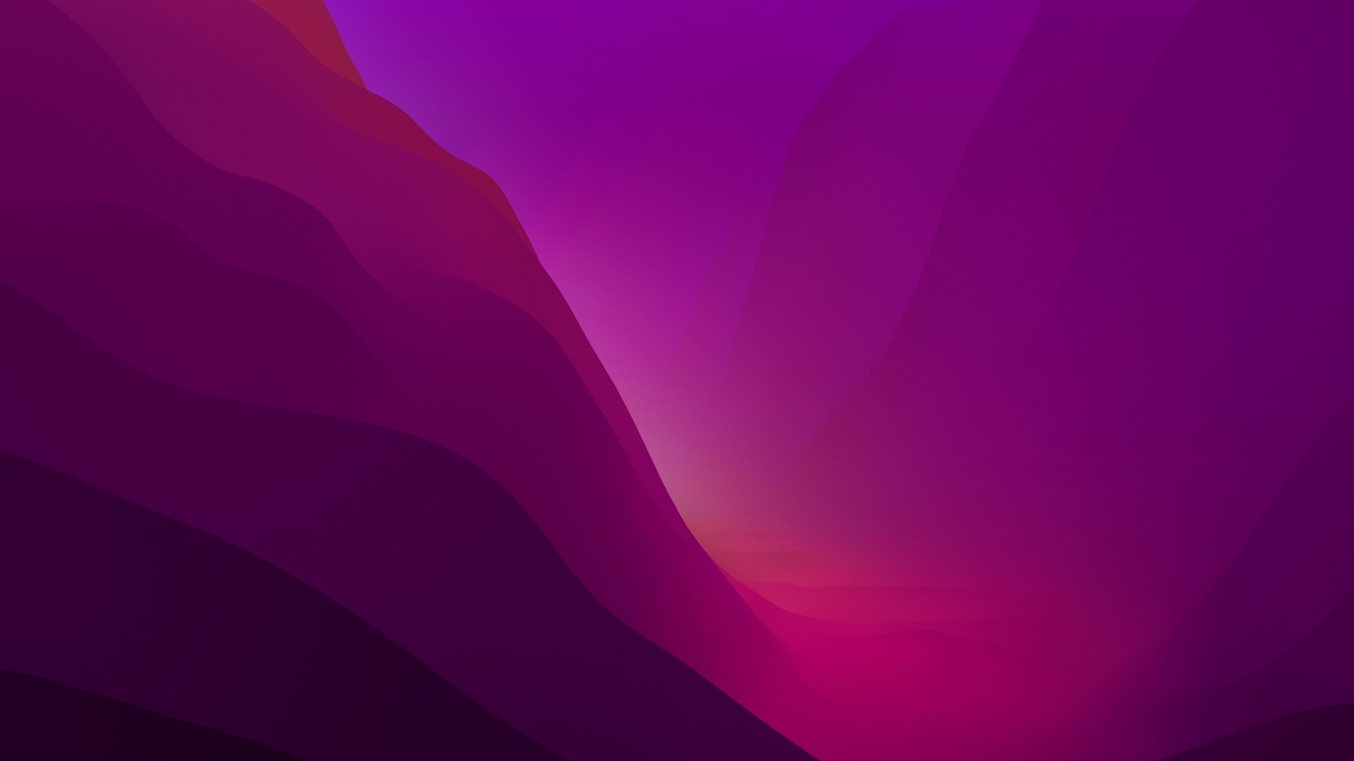 4480x2520 macOS Monterey Wallpaper 4K, Pink aesthetic, Stock, Dark Mode