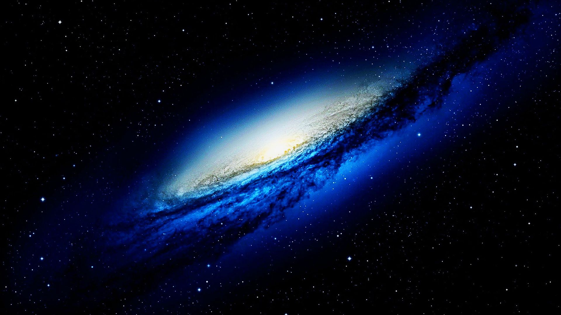 1920x1080 Blue Space Stars Galaxy HD Space Wallpaper