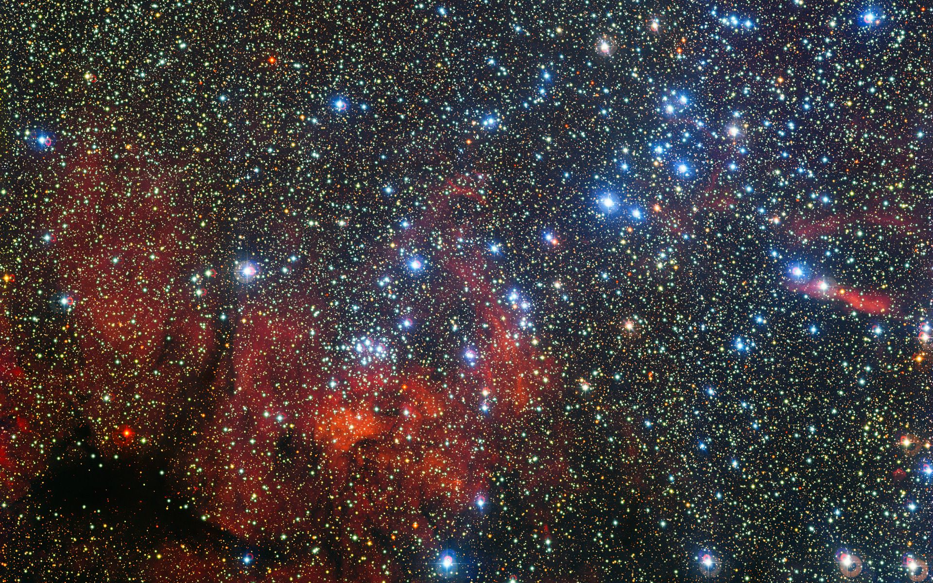 1920x1200 Colorful Star Cluster Wallpaper