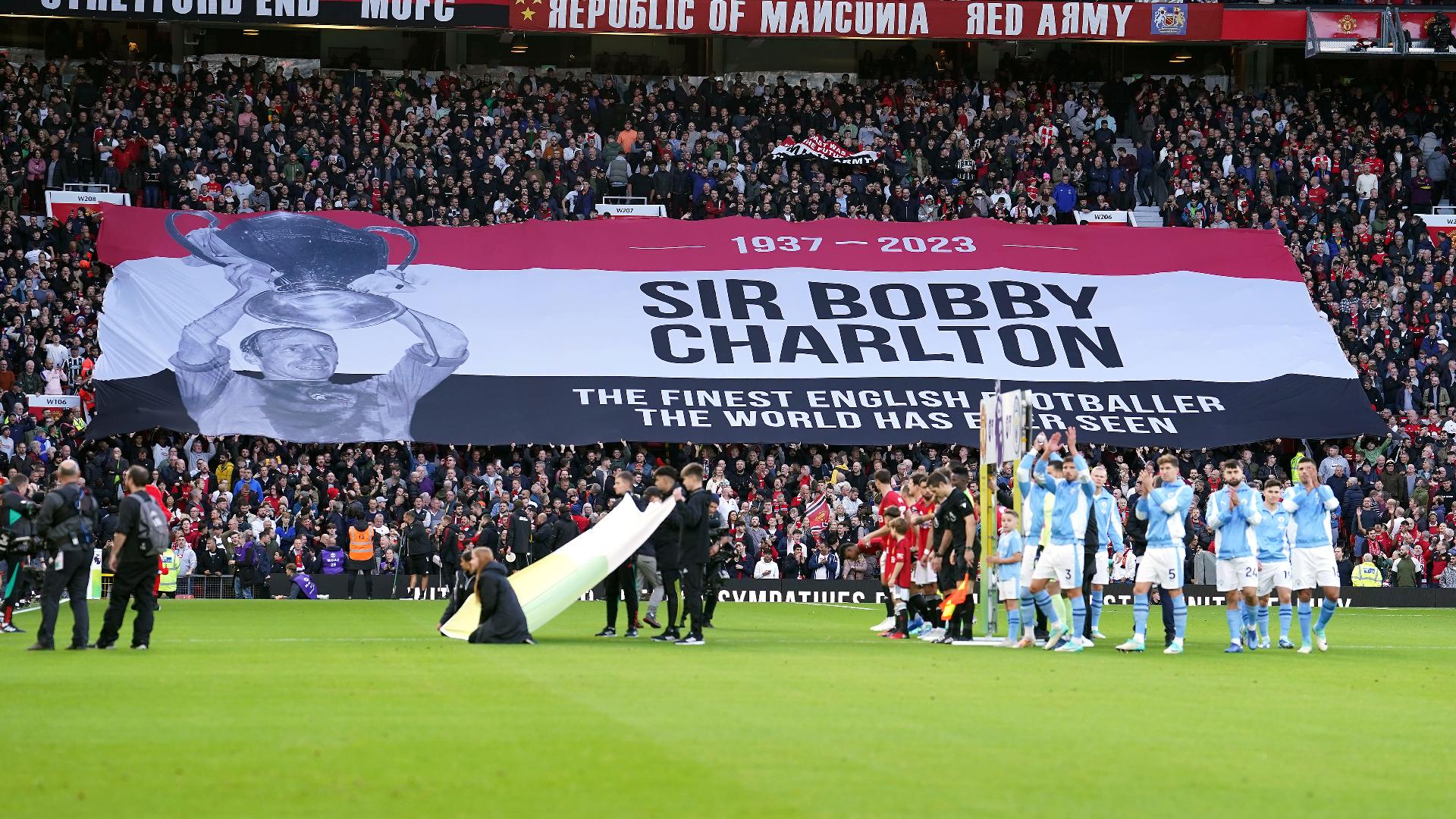 1920x1080 Old Trafford pays tribute to Sir Bobby Charlton ahead of Manchester derby