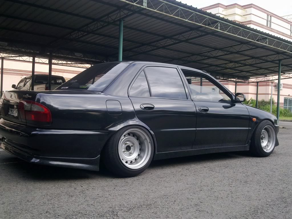 1024x768 Licence to Speed Malaysian Automotive: Proton Wira with DIY Hellaflush rim