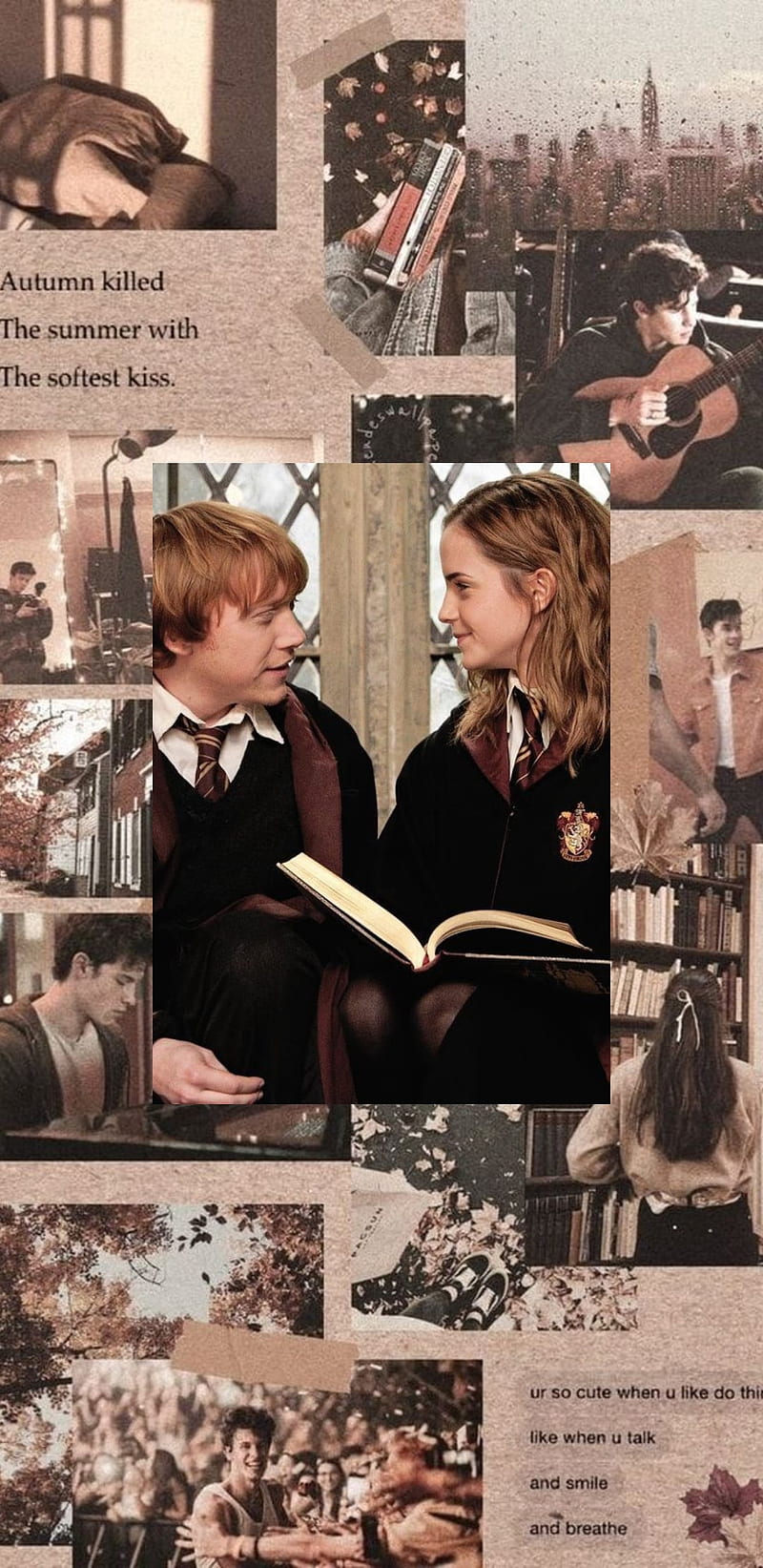 800x1643 Hermione granger, emma watson, ron weasley, rupert grint, HD phone wallpaper