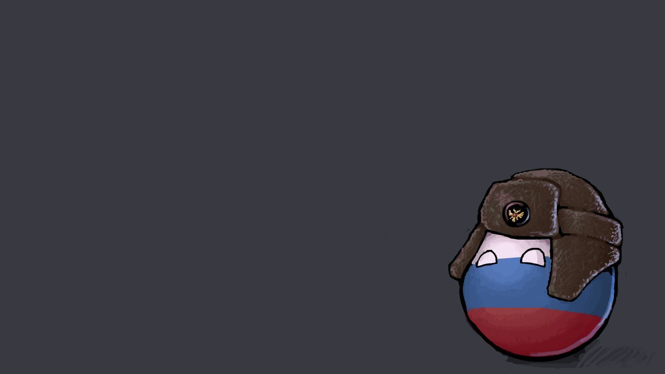 1366x768 Russia, Ushanka, Polandball Wallpaper HD / Desktop and Mobile Background