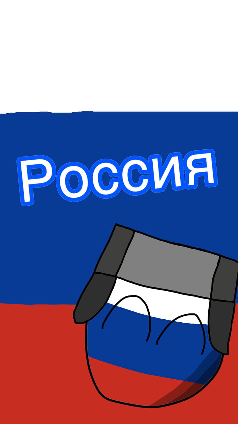 800x1422 Russiaball, countryball, HD phone wallpaper