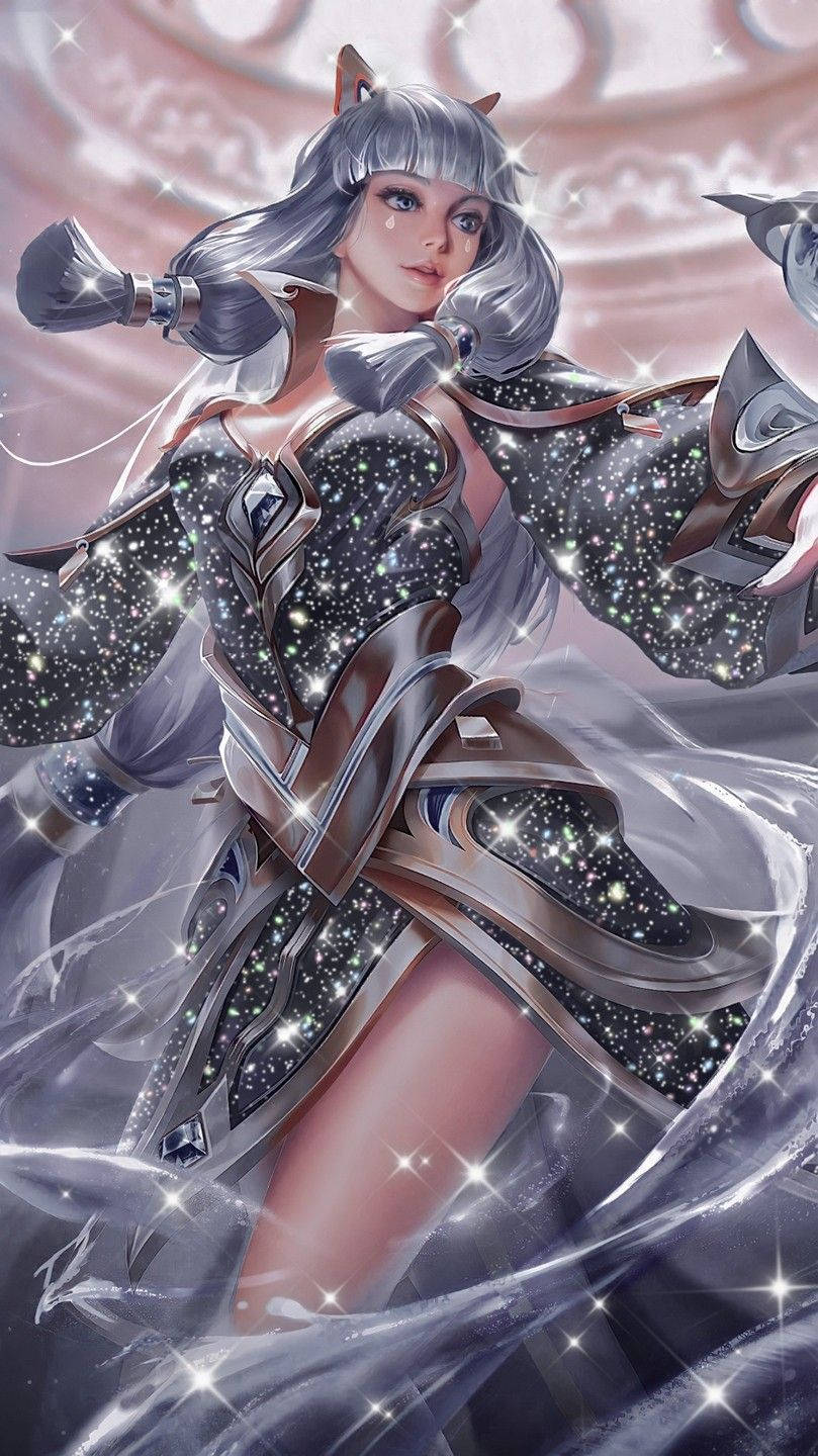 809x1440 Sparkling Mobile Legends Guinevere Amethyst Dance Wallpaper