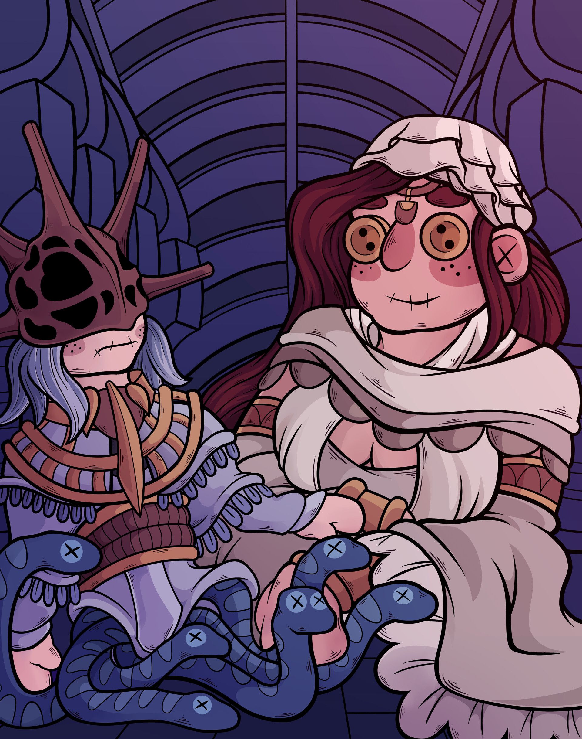 1920x2434 Gwyndolin and Gwynevere (Rag souls)