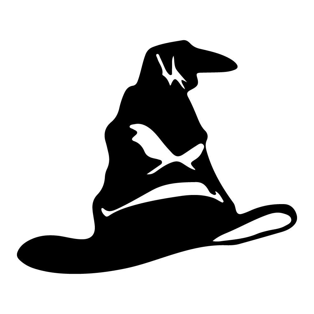 1000x1000 3.5 SORTING HAT v2 Vinyl Decal Sticker Car Window Laptop Harry Potter Hogwarts