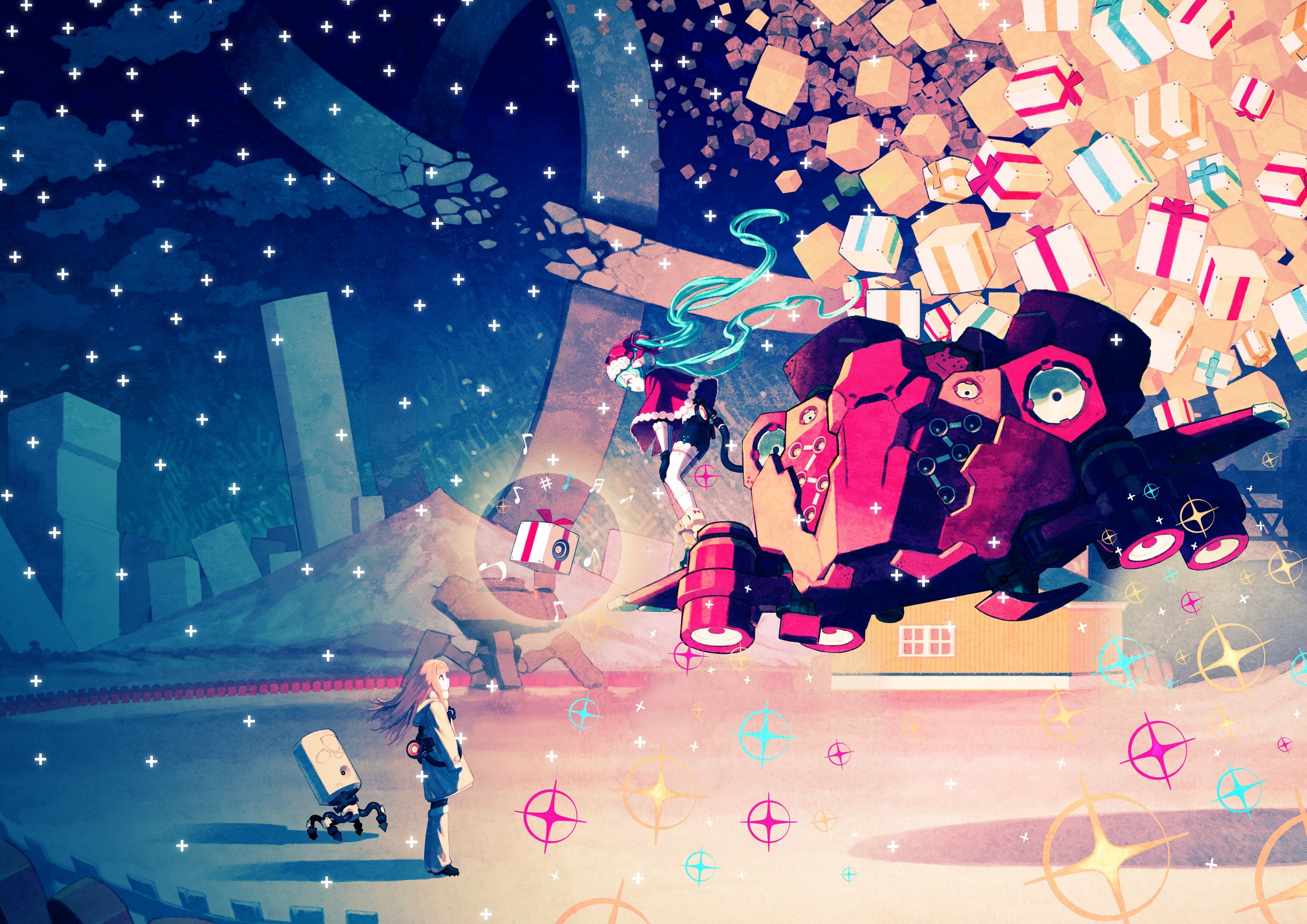 3508x2480 Vocaloid Night