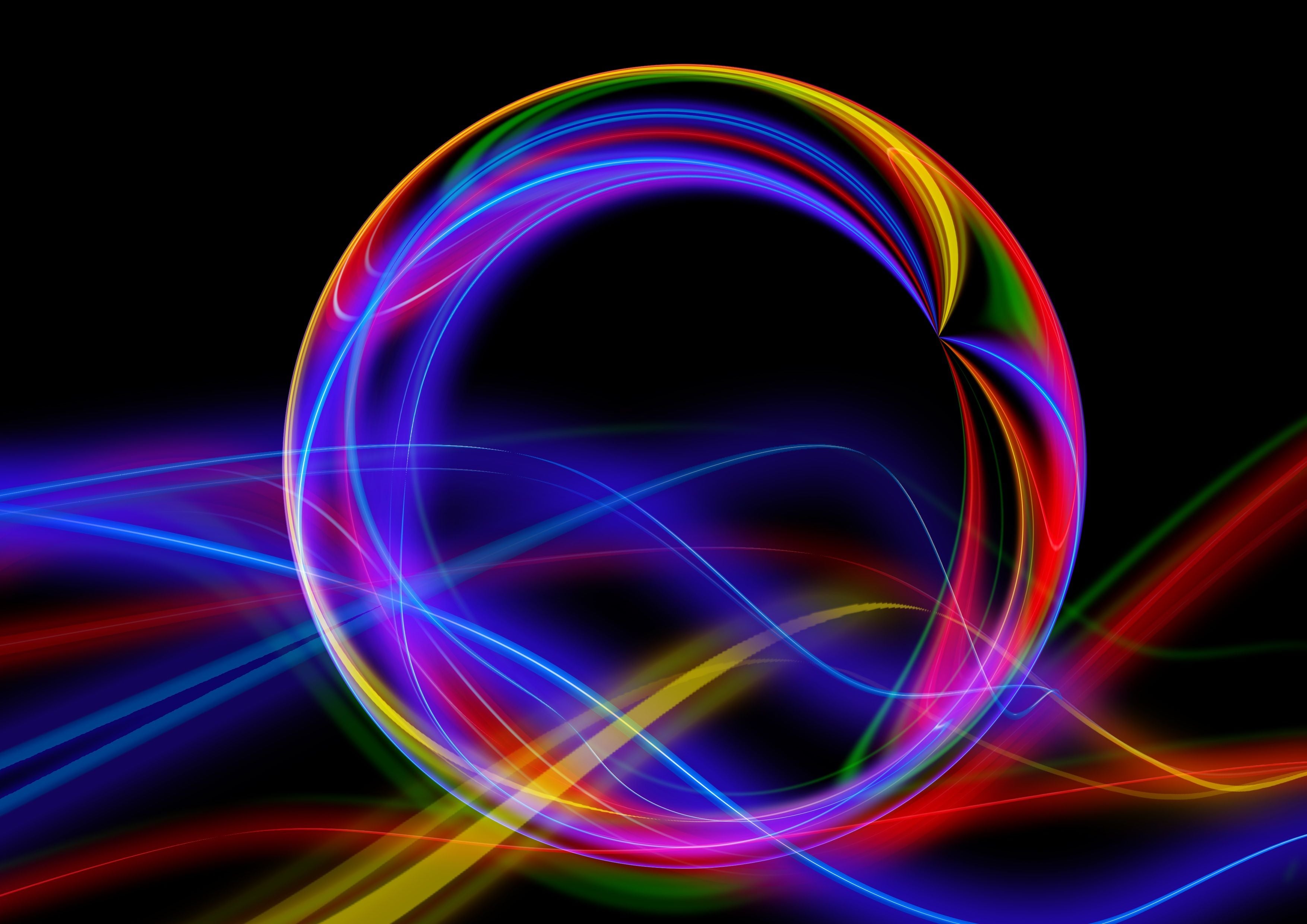 3508x2480 Wallpaper Green Yellow and Red Light, Background Free Image
