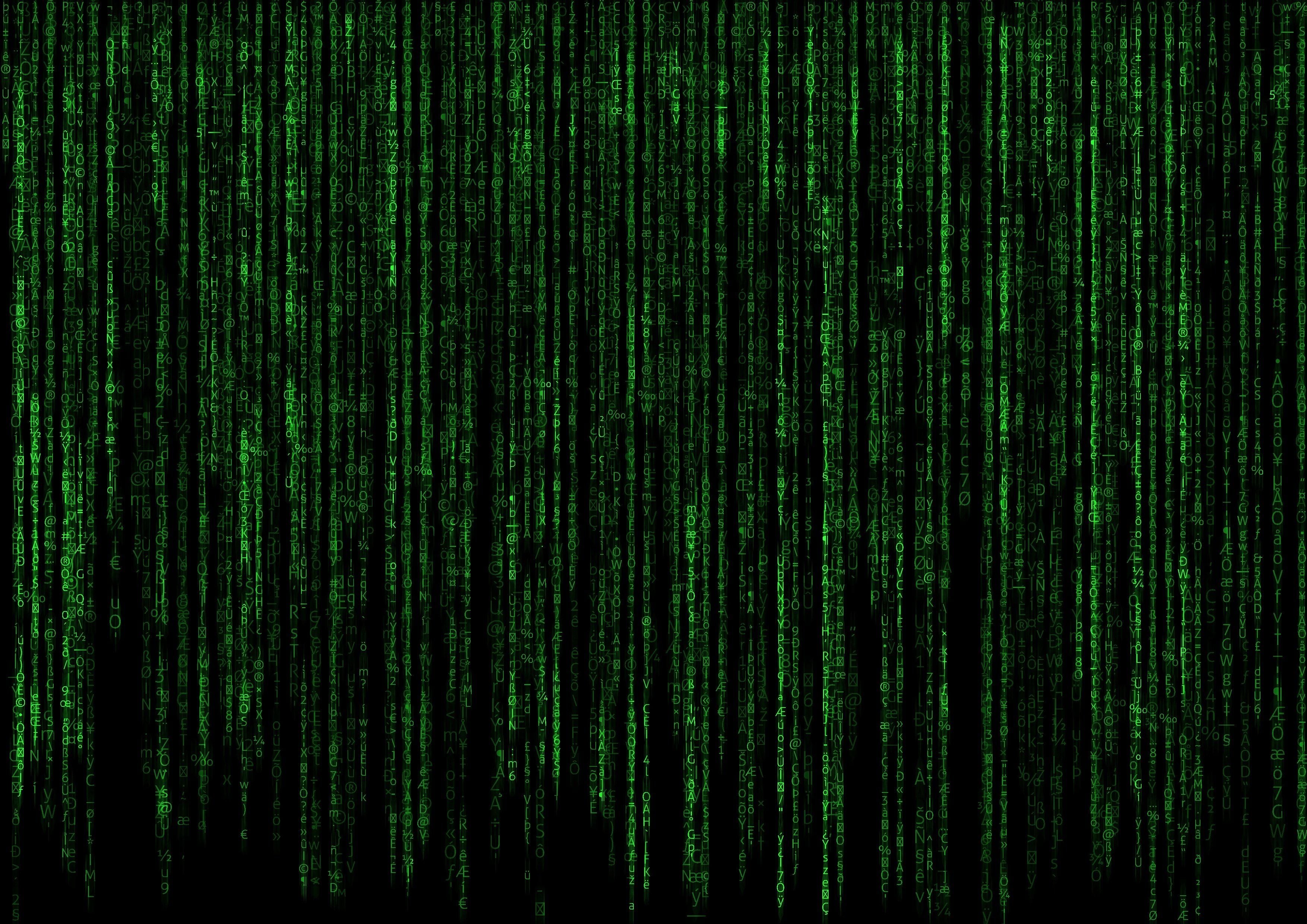 3508x2480 Matrix Wallpaper 4K, Program, Falling