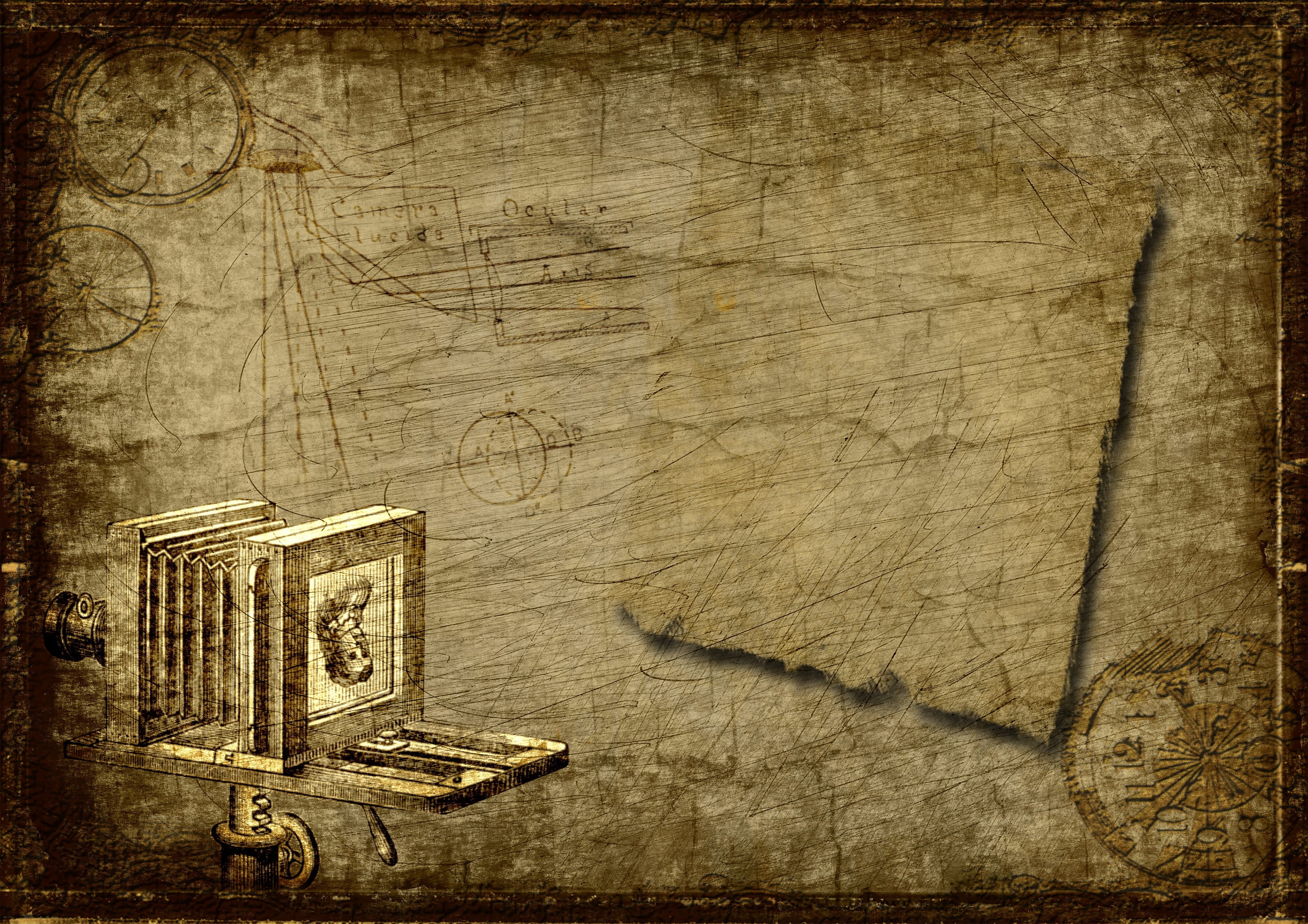 3508x2480 Royalty Free Photo: Vintage Camera Wallpaper