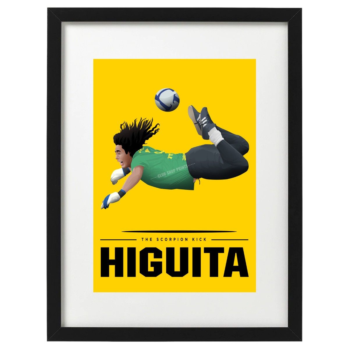 1200x1200 Rene Higuita Scorpion Kick art print / poster