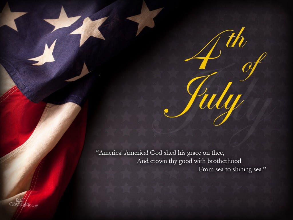 1024x768 4th of July Desktop Calendar- Free July Wallpaper