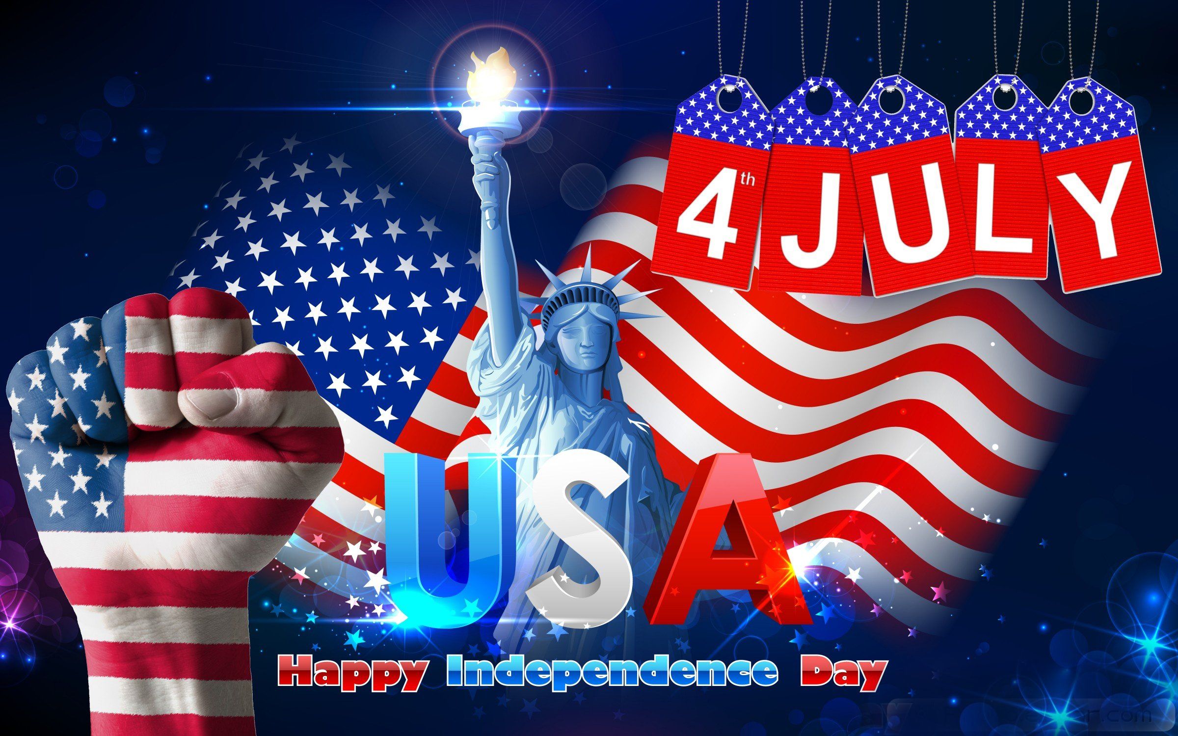 2400x1500 4th, July, Independence, Day, Usa, America, Holiday, 1ijuly, United, States, Flag, Poster Wallpaper HD / Desktop and Mobile Background