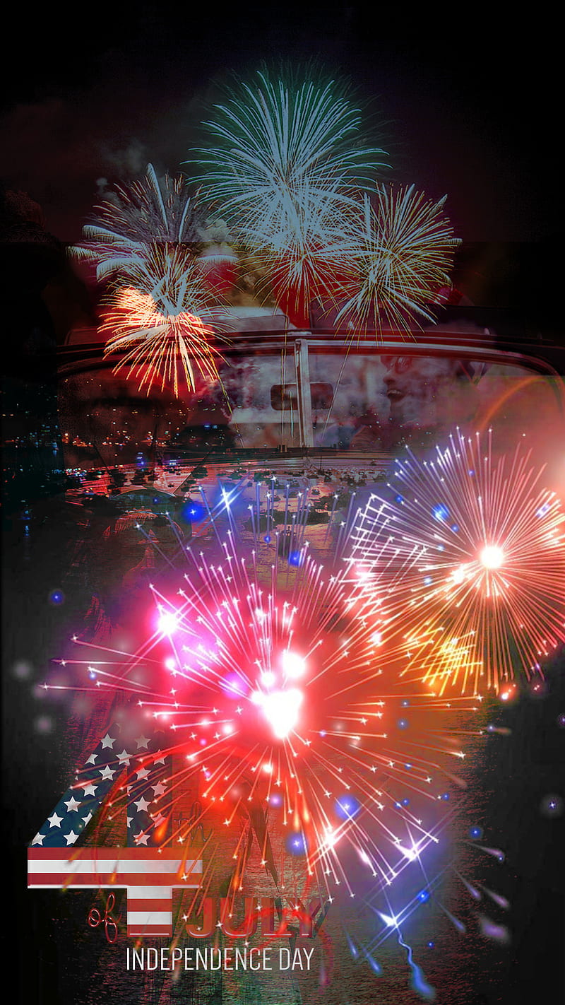 800x1422 4th of July, american, fireworks, fure, happy, july 4th, patriotic, HD phone wallpaper