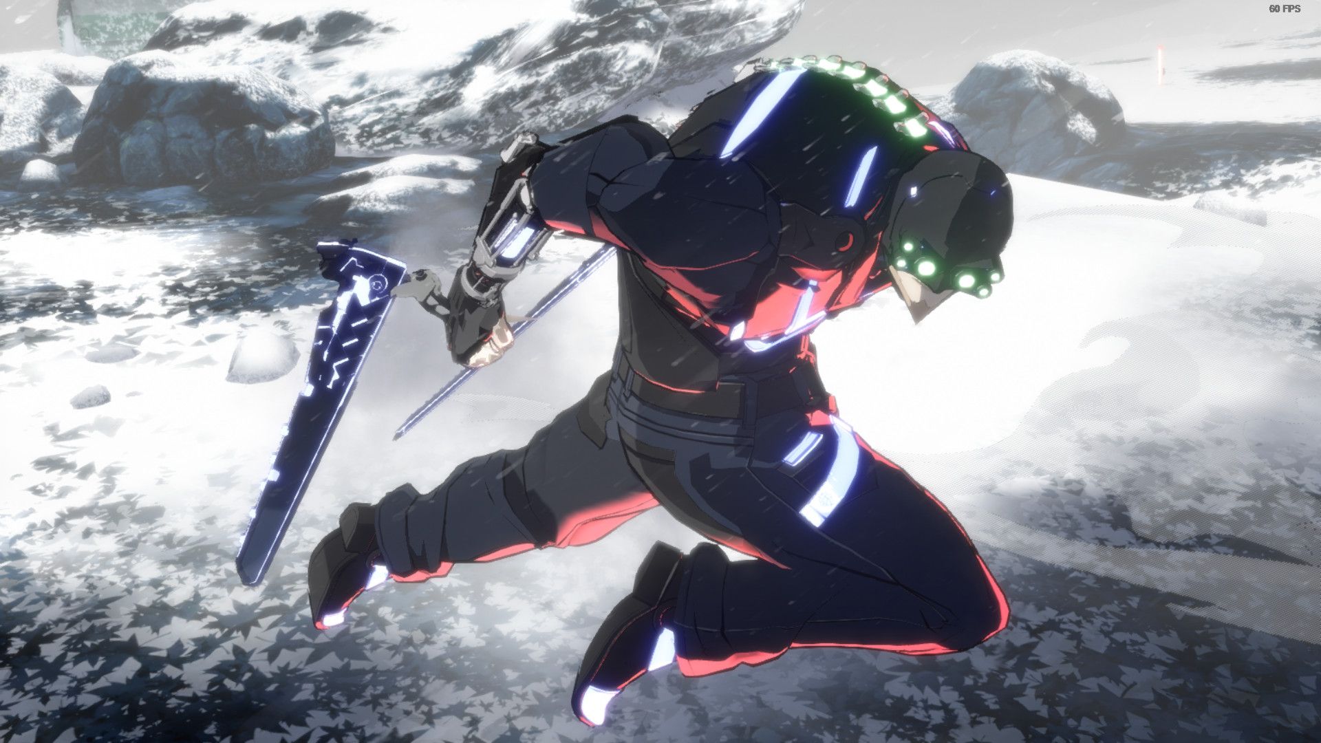 1920x1080 Cyberpunk MaxTac themed Leo Whitefang Mod for GUILTY GEAR -STRIVE
