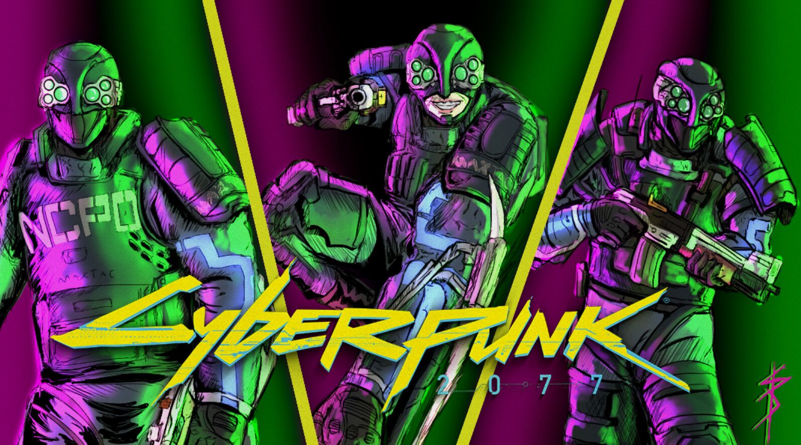 1595x887 cyberpunk fanart maxtac