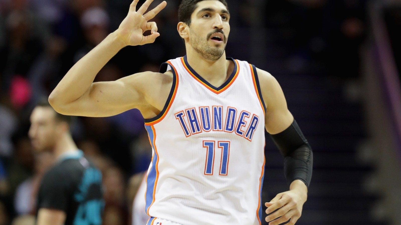 1600x900 Oklahoma City forward Enes Kanter breaks forearm after punching chair