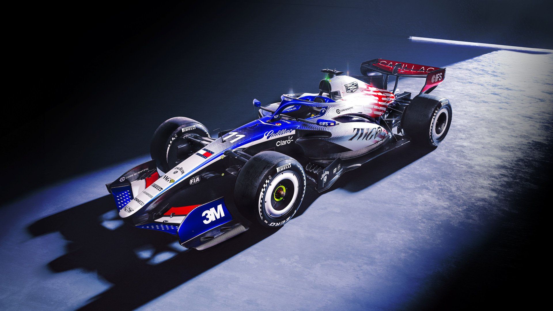 1920x1080 Cadillac reveals patriotic colours for British Grand Prix weekend