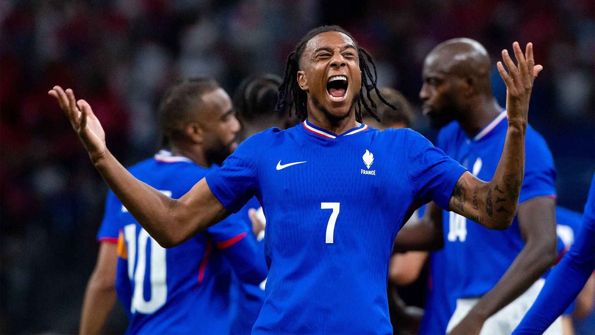 1920x1080 Olise scores as France win their Olympic opener