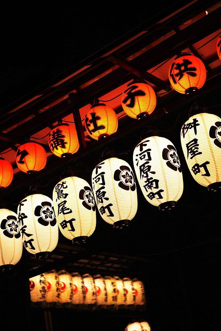 733x1100 Various Japanese lanterns