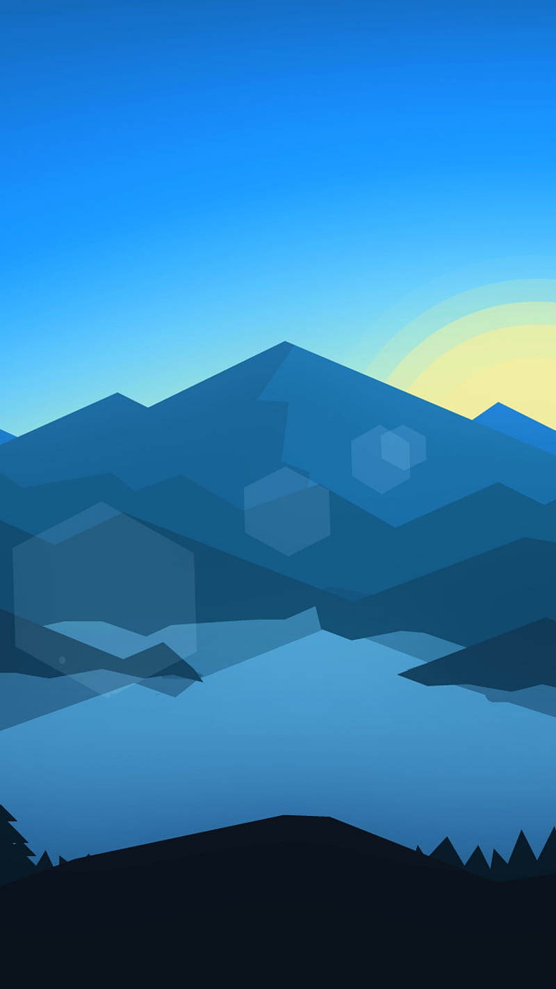 800x1422 Mountain side, cool, geometric, HD phone wallpaper
