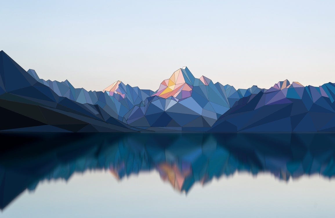 1155x750 3D Mountain Wallpaper Mural